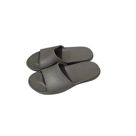 Crocs Slide II Sandals Gray Grey Unisex Fit Men’s 7 Womens 9 - Picture 2 of 7